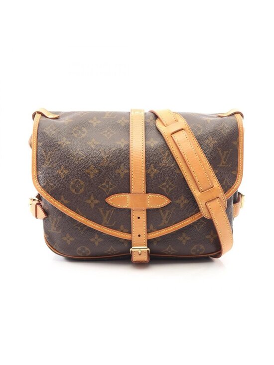 Louis Vuitton Handbags - Louis Vuitton Shoulder Bag Saumur 30 Canvas Leather